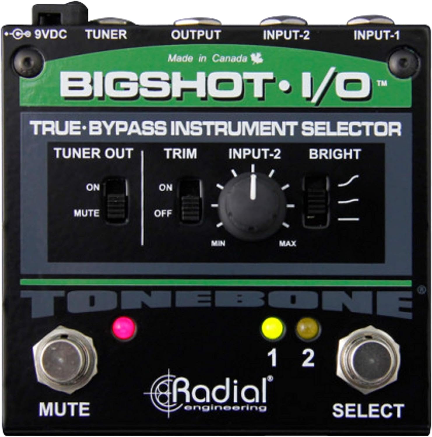 Radial Engineering Big Shot i/o True Bypass Instrument Selector Pedal