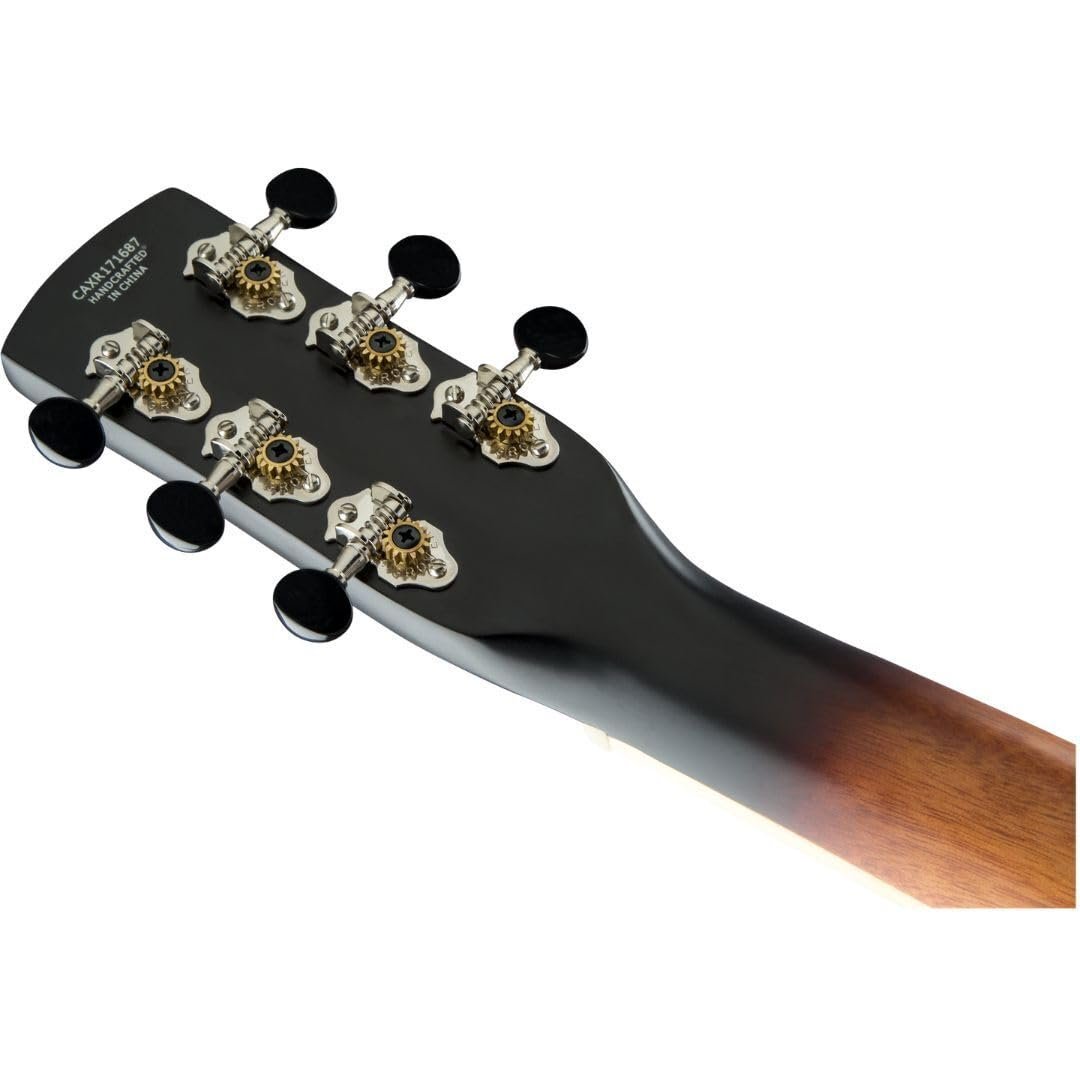 Gretsch G9220 6-String Resonator Electric Guitar with Bobtail Round Neck with Gretsch Ampli-Sonic Diaphragm Resonator Cone (Right-Handed, 2-Color Sunburst)
