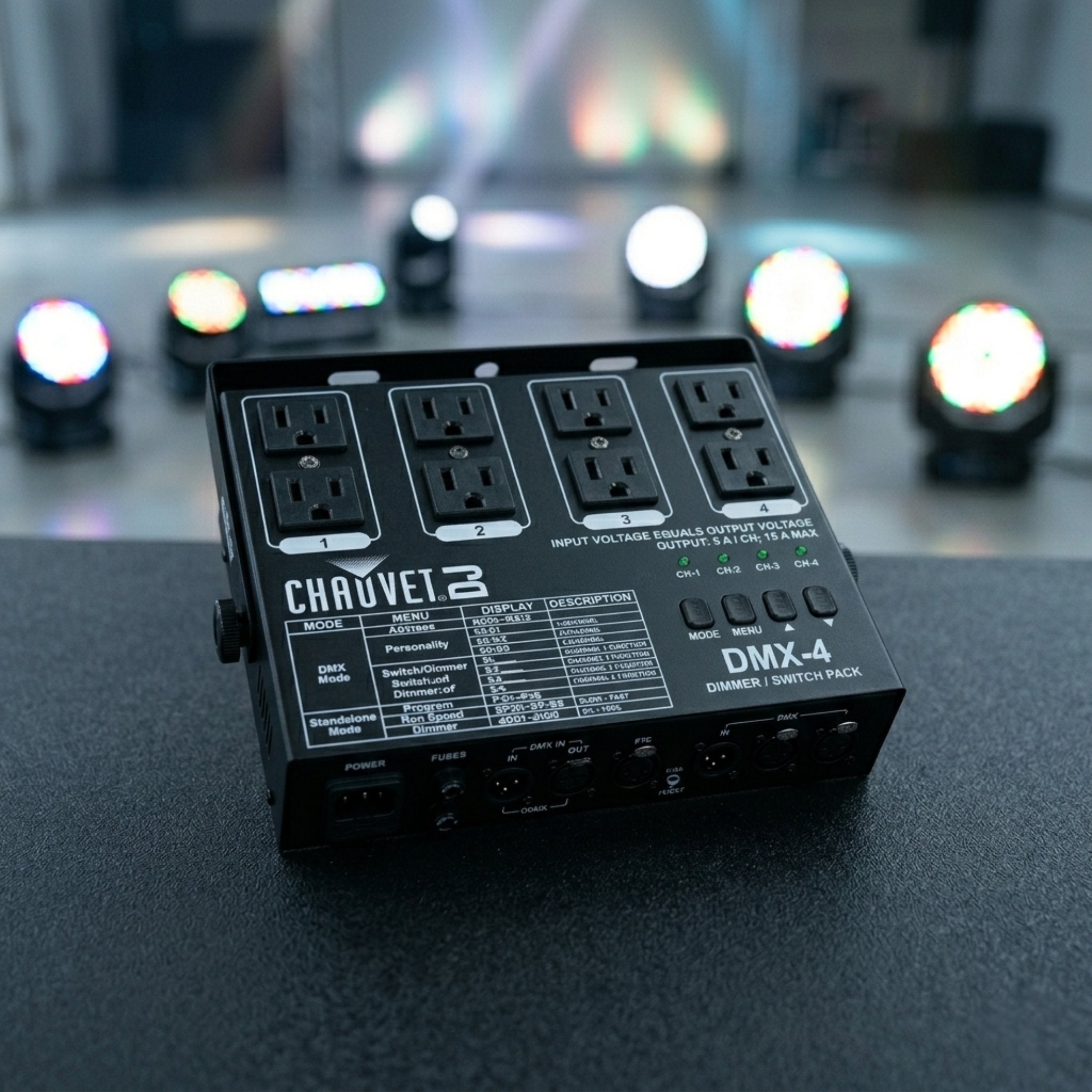 Chauvet DMX4 4-Channel DMX-512 dimmer/relay pack