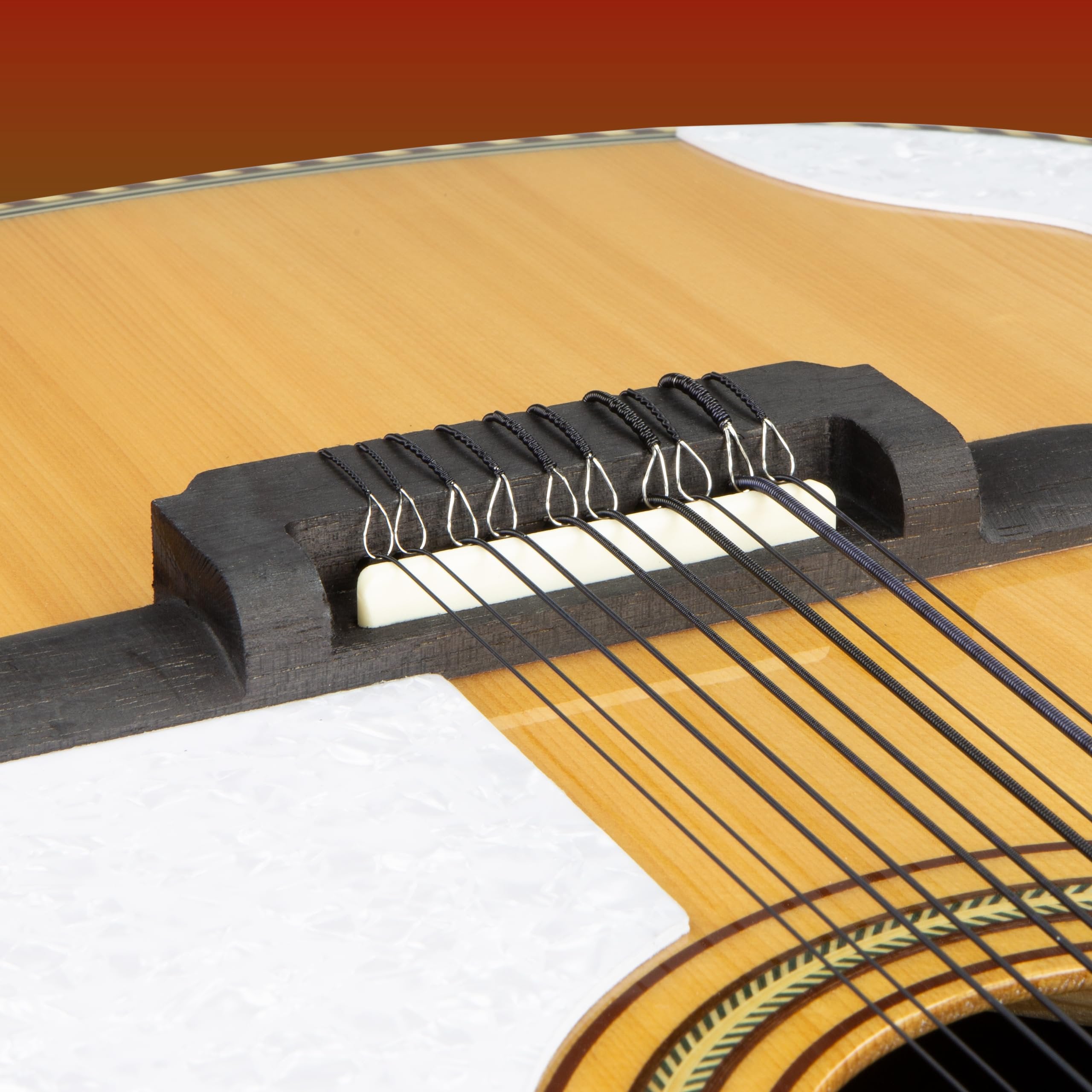 GHS Strings - GHS Bajo Quinto "Cuerdas Negras" Black Coated Stainless Steel Strings - Bajo Quinto Strings - (BKX-10 SET)