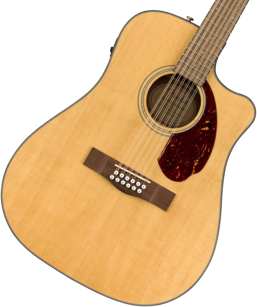 Fender CD-60 Dreadnought Acoustic Guitar V3 with Case, Walnut Fingerboard, Black, 0970110206
