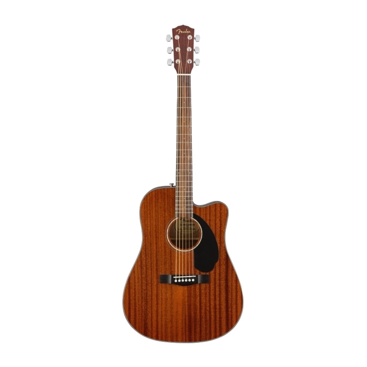 Fender CD-60SCE All-Mahogany Dreadnought Cutaway Acoustic-Electric Guitar – Natural