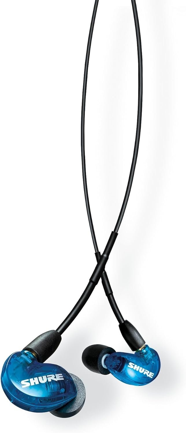 Shure AONIC 215 Wired Earbuds – Sound-Isolating In-Ear, Detachable Cable, Compatible with Apple & Android