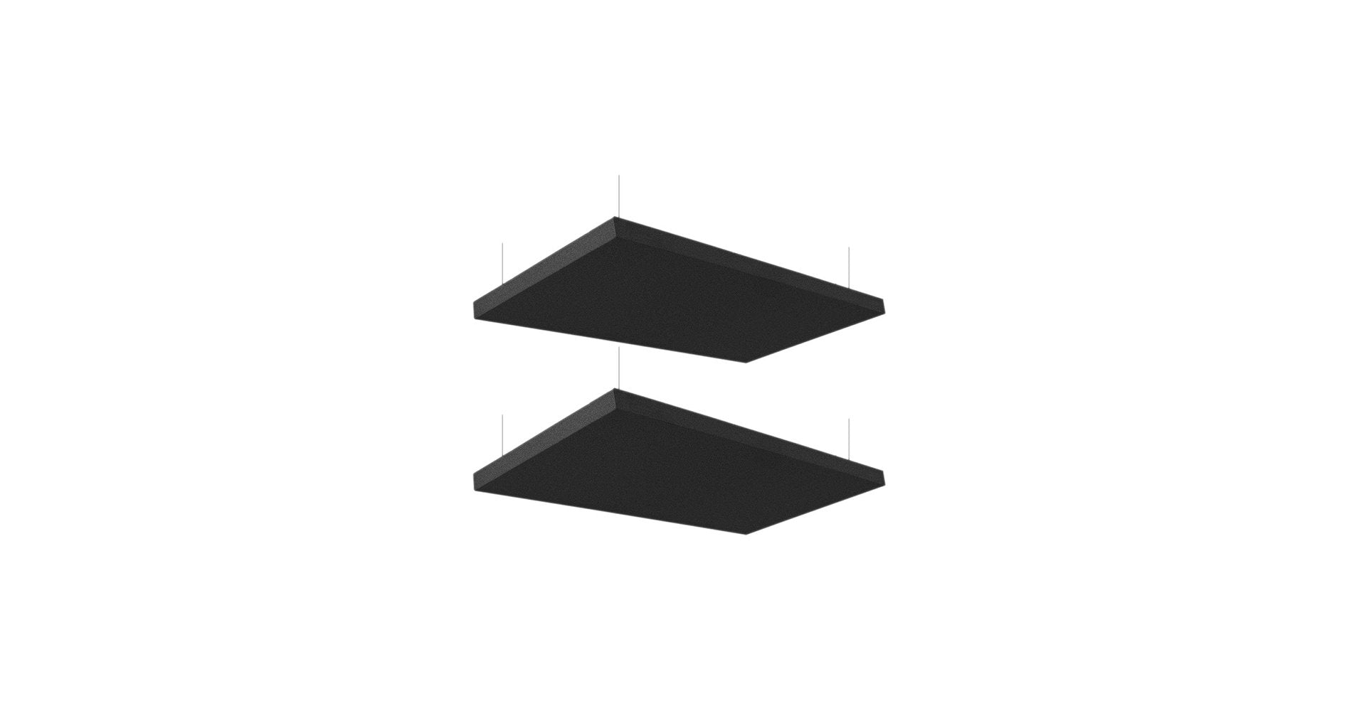 Primacoustic 1.5 inch Nimbus 2 x 4 foot Acoustic Ceiling Cloud Panel - Black (2-pack)