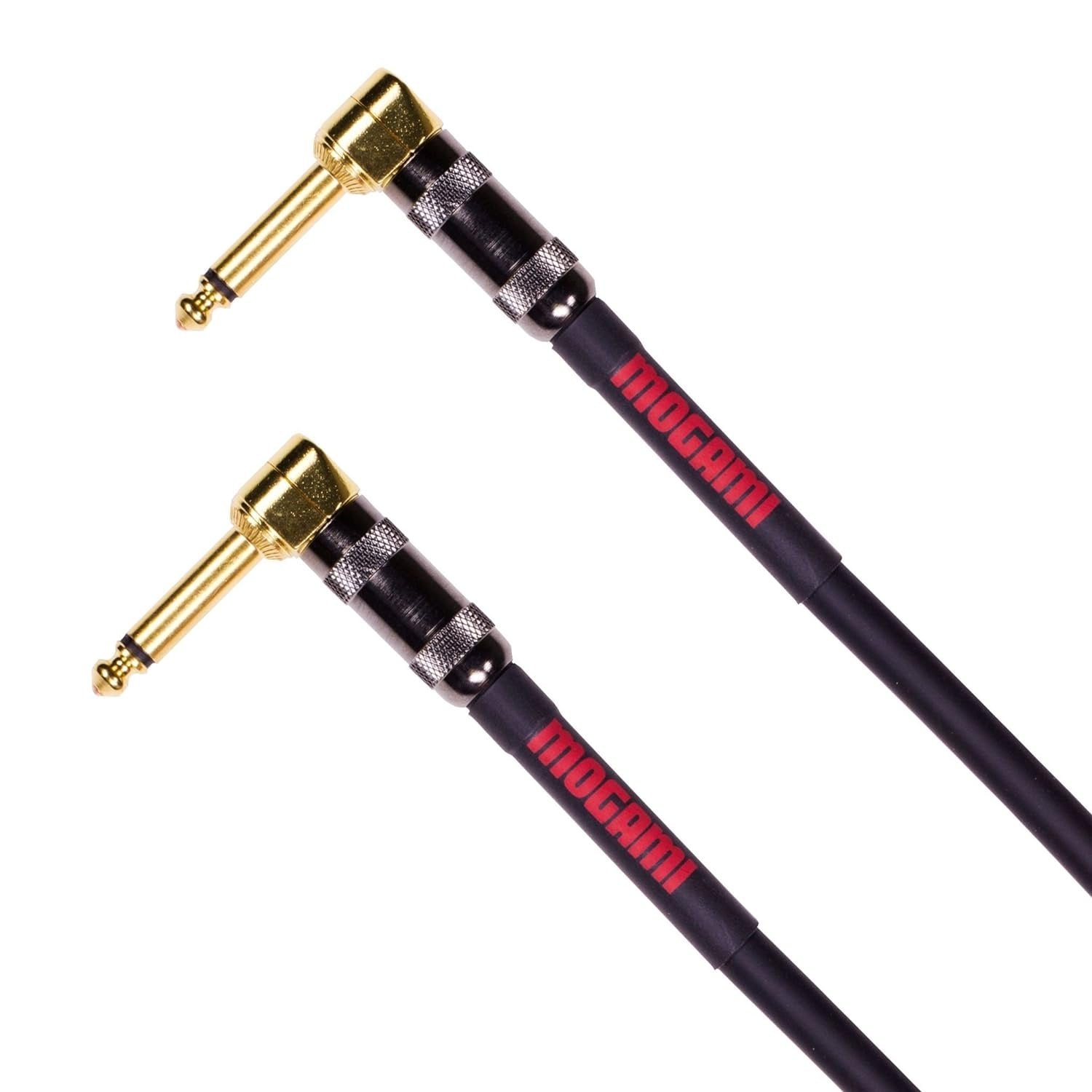 Mogami OD GTR-06RR Overdrive Guitar Pedal Effects Instrument Cable, 1/4" TS Male Plugs, Gold Contacts, Right Angle Connectors, 6 Foot