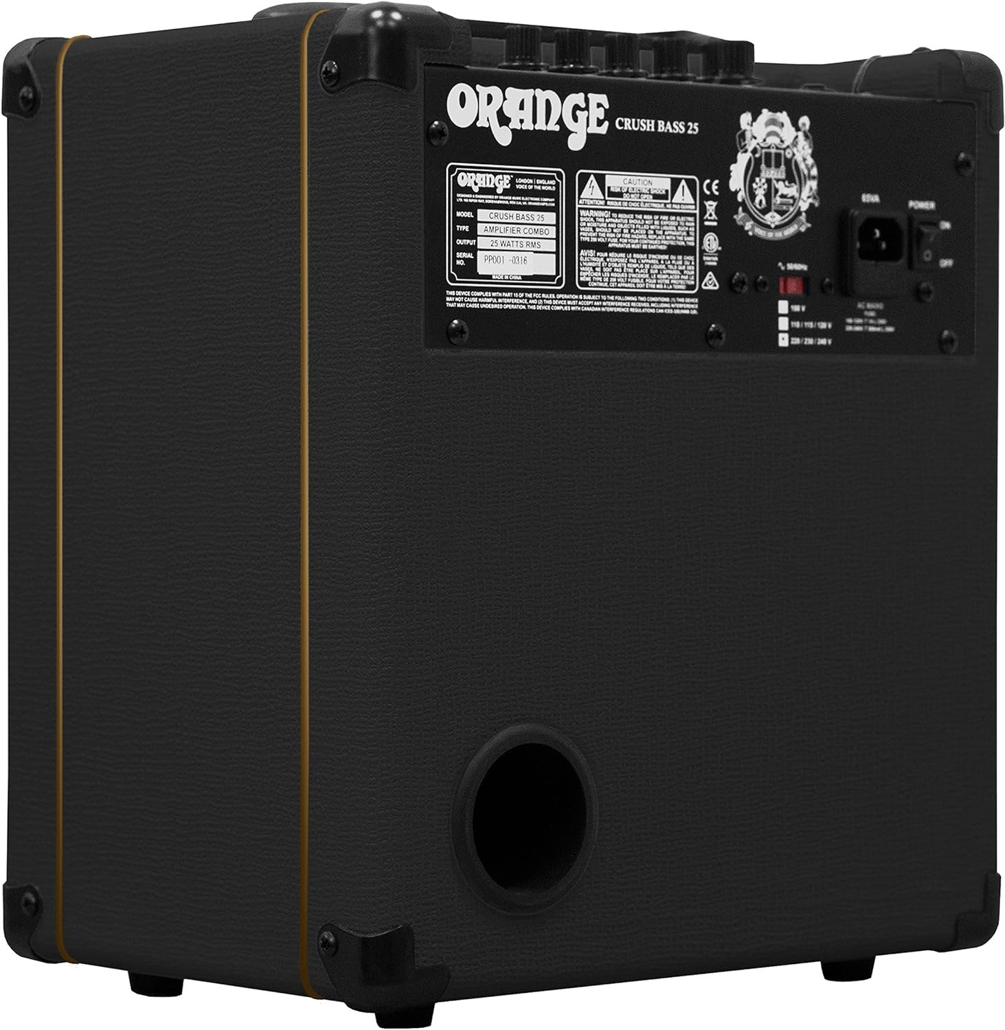 Orange Crush Bass 50 50W 12" Bass Guitar Amplifier and Speaker Combo, Black
