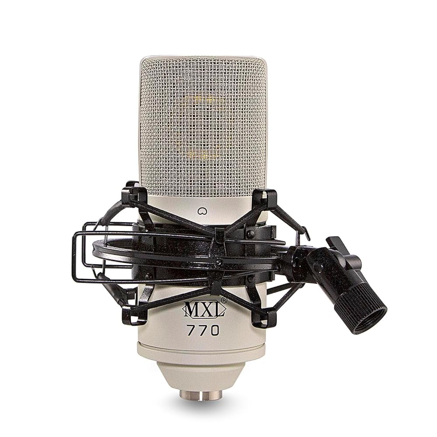 MXL 770 Condenser Microphone for Podcasting, Singing, Home Studio Recording, Gaming & Streaming | XLR | Large Diaphragm | Cardiod (ViNTAGE WHITE)
