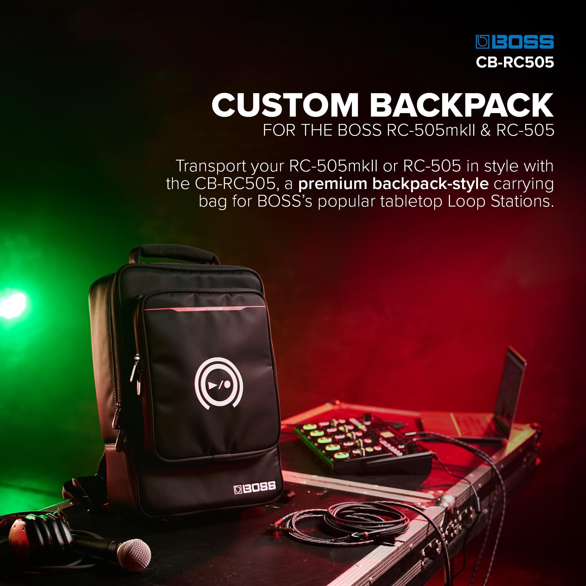 BOSS Slimline Backpack for the RC-505mkII and RC-505 Loop Stations (CB-RC505)