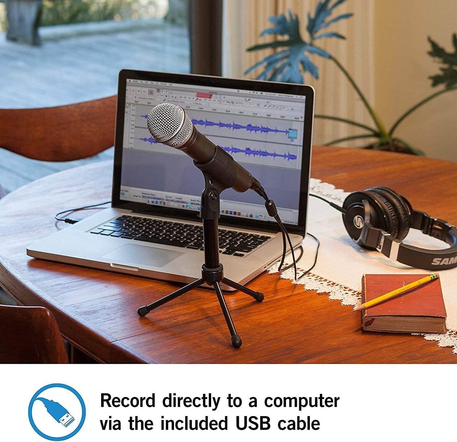 Samson Technologies Q2U USB/XLR Dynamic Microphone Recording and Podcasting P...