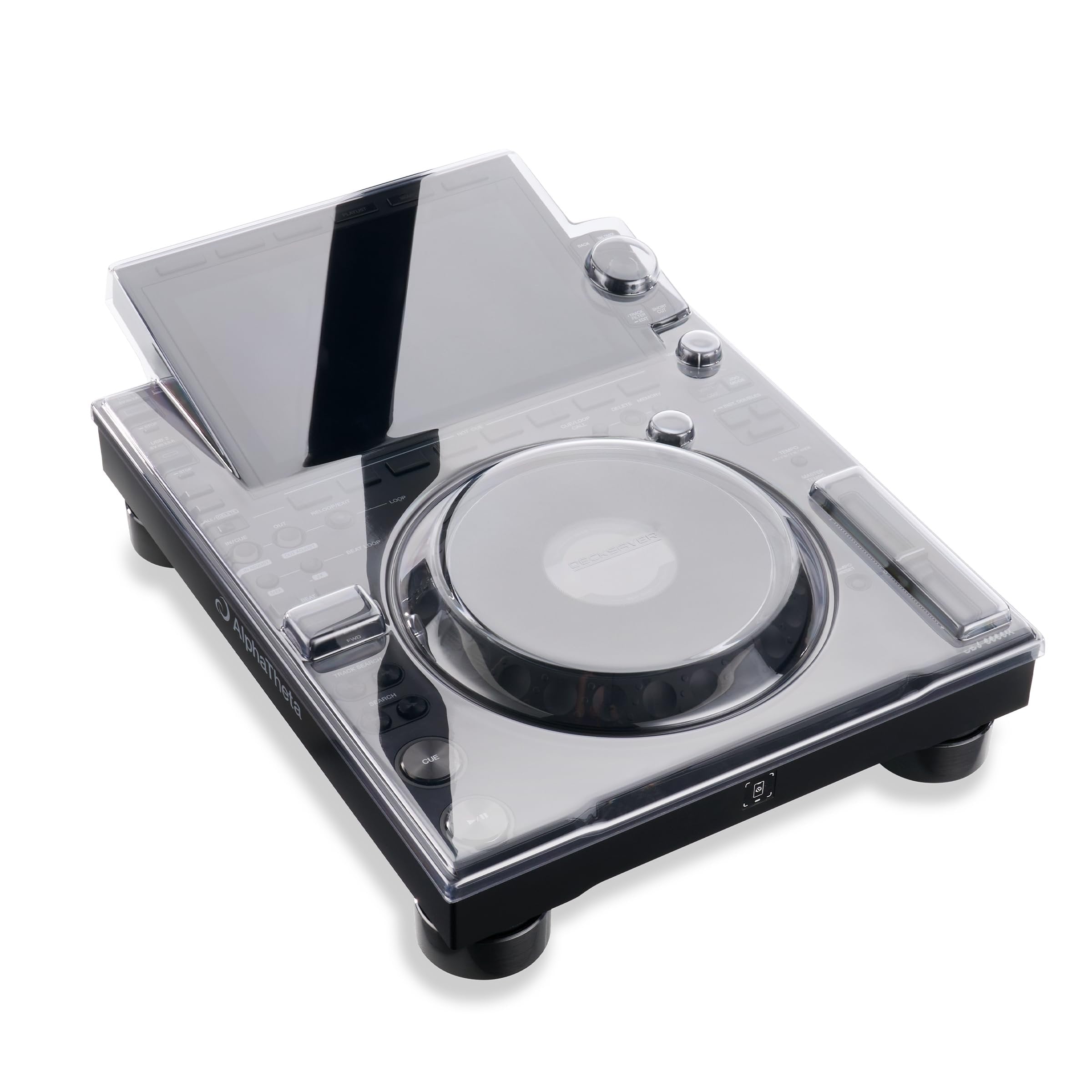 Decksaver Protective Cover Compatible with AlphaTheta CDJ-3000X - Super-Durable Polycarbonate Protective lid in Smoked Clear Colour