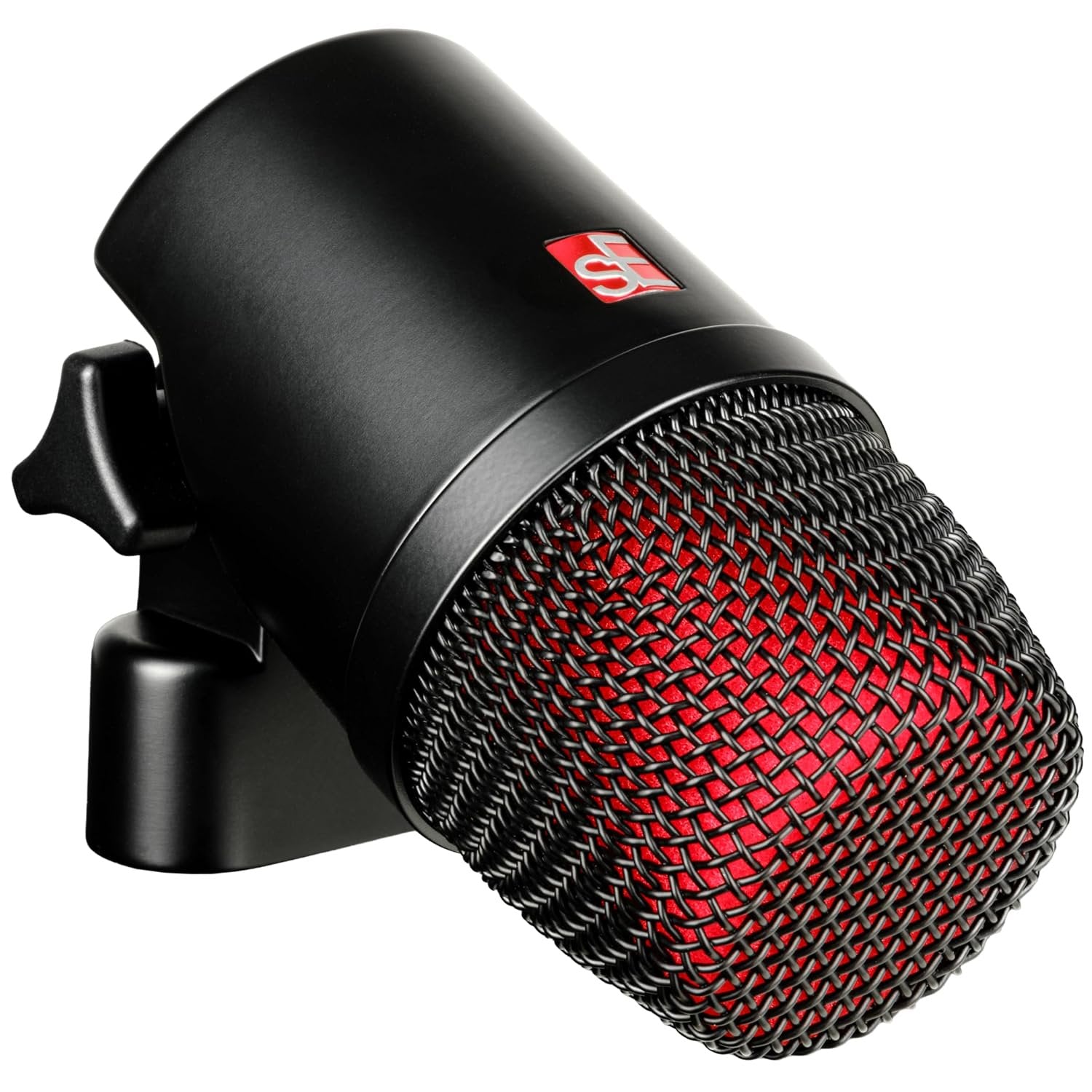 SE ELECTRONICS V Kick Drum Mic - Compact Dynamic Supercardioid Drum Microphone for Kicks with 4 Sound Settings & Adjustable Swivel Mount for Precise Positioning - Perfect for Studio & Live Use (Black)