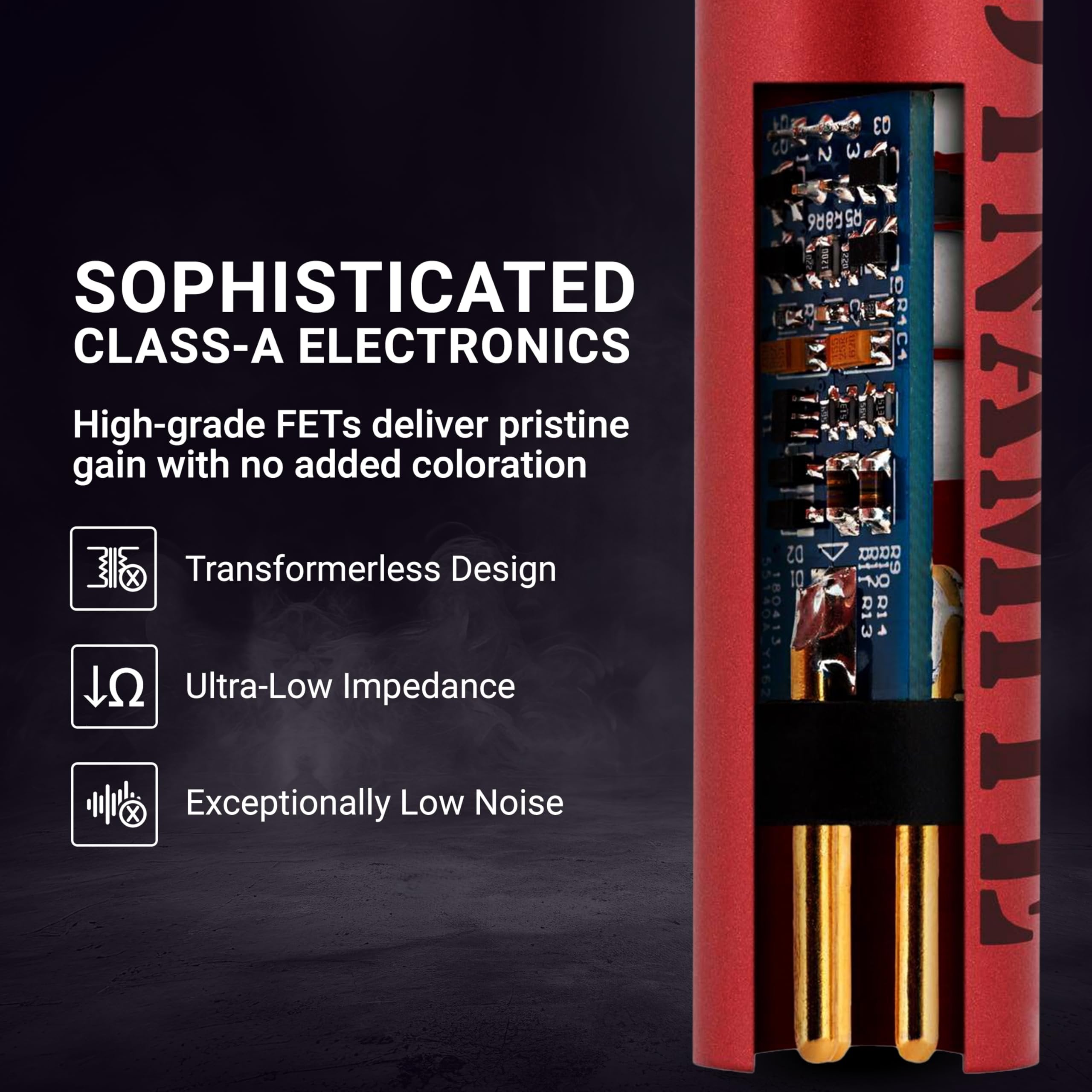 sE Electronics DM1 Dynamite Ultra-Slim Inline Microphone Preamp for Ribbon & Dynamic Microphones - Mic Preamp with +28dB Gain for Clean, Natural Sound - Ideal for Podcasting & Live Sound (Black)