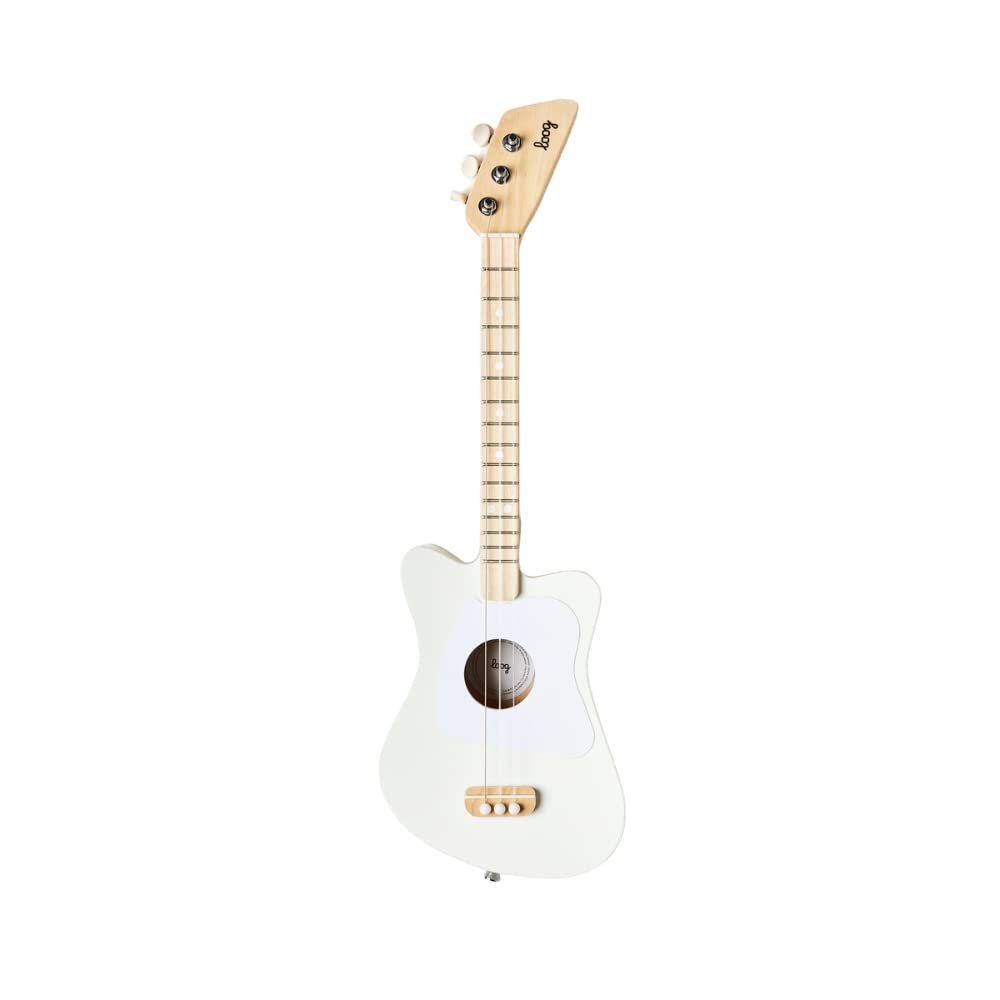 Loog Mini Acoustic kids Guitar for Beginners 3-strings Ages 3+ Learning app and lessons included