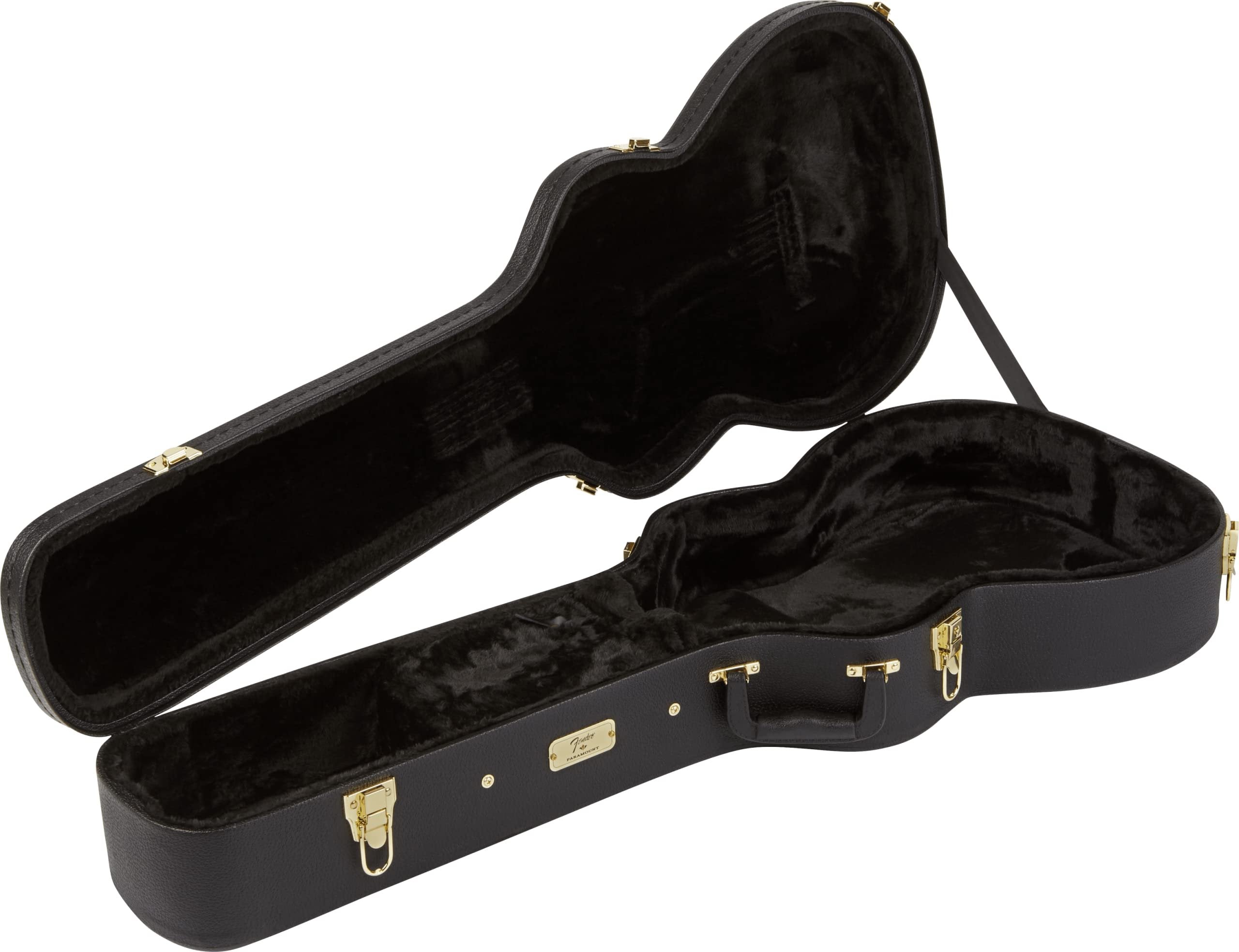 Fender Paramount PO-220E All-Mahogany Orchestra Acoustic Guitar, with 2-Year Warranty, Aged Cognac Burst, with Case