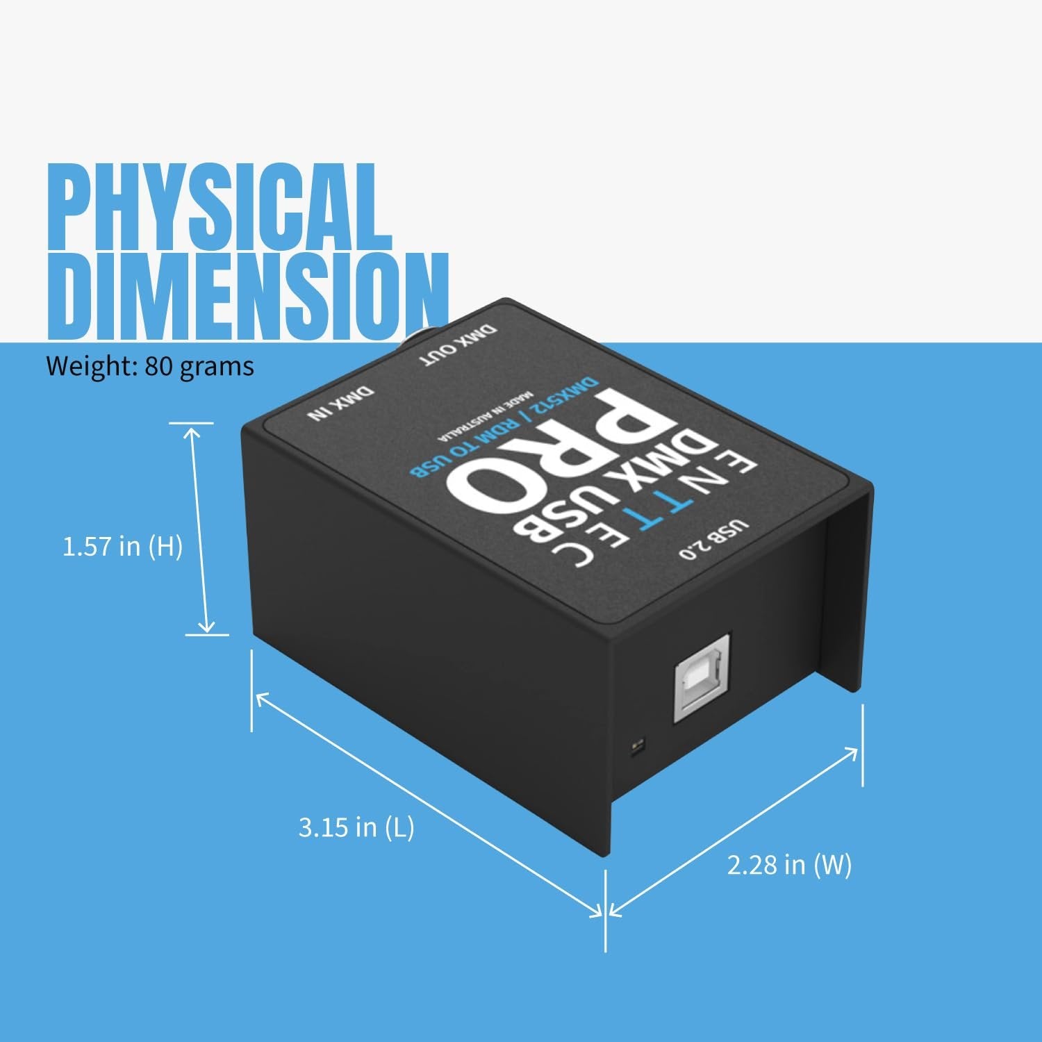 ENTTEC DMX USB Pro 512-Channel USB DMX Interface with RDM and Isolation – New