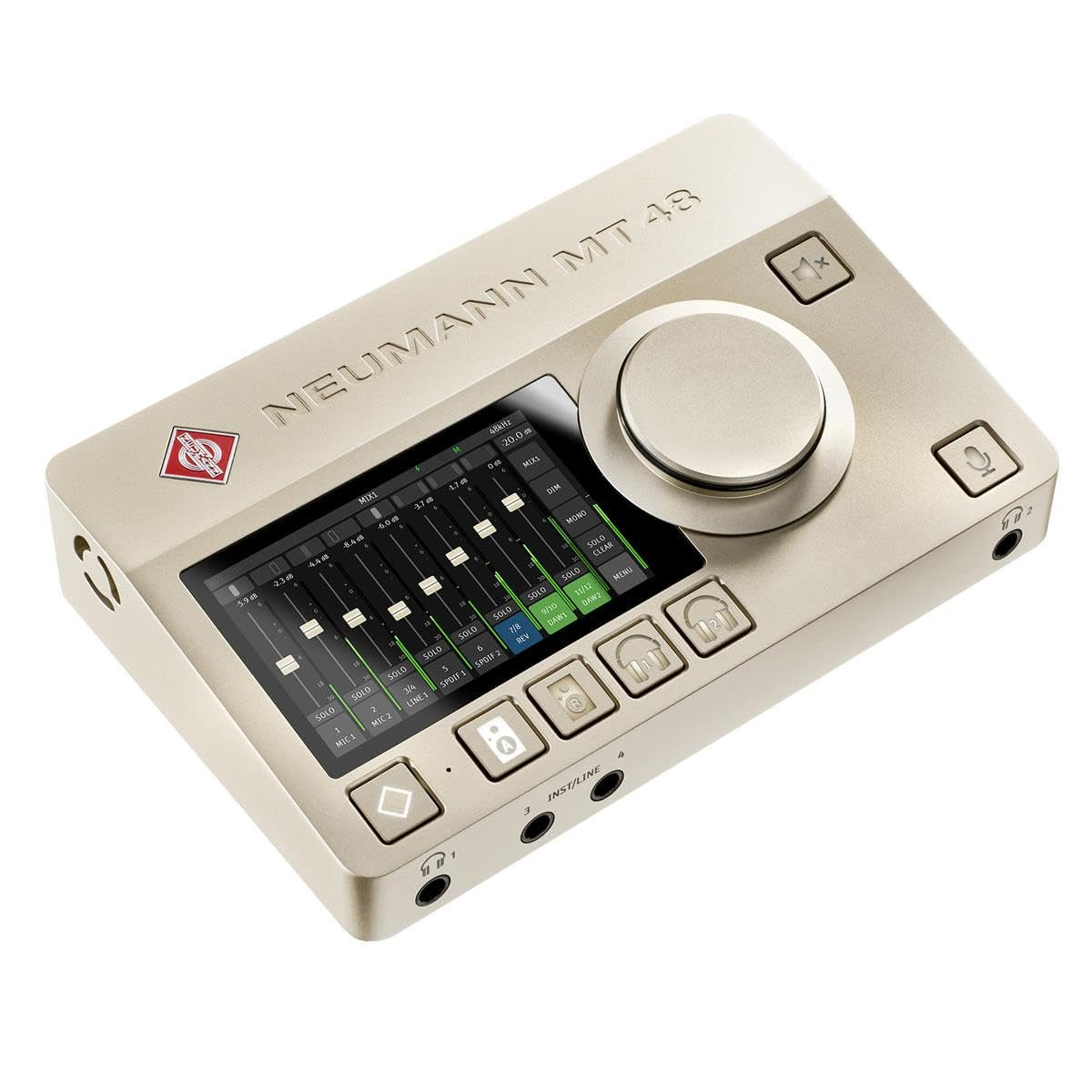 Neumann MT 48 US - Premium USB-C Audio Interface with Touchscreen Control, AES67, MIDI Interface, & ADAT/S/PDIF Expansion Connectivity