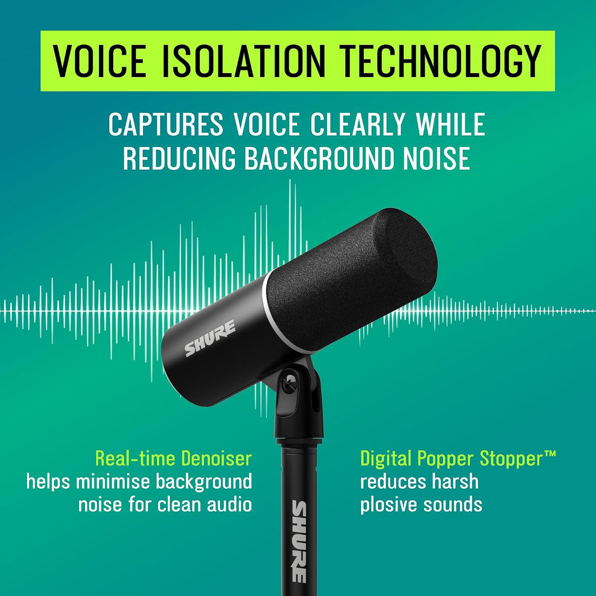 Shure MV6 USB Microphone for Gaming, Streaming & Recording (Gen 2, Black)