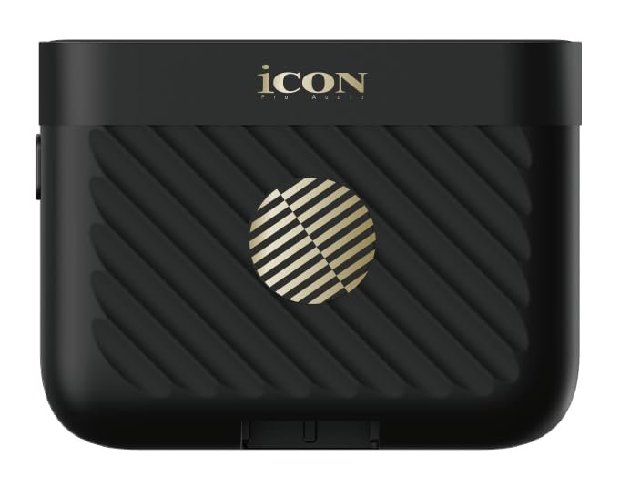iCON Pro Audio AirMic Pro (2 TX + 1 RX + Charging Case) Wireless Lavalier Microphone, 250m (820 ft.) Range, 24-Hour Battery, Noise Cancellation, for PC, iPhone, Andriod, Interviews, Vlogs