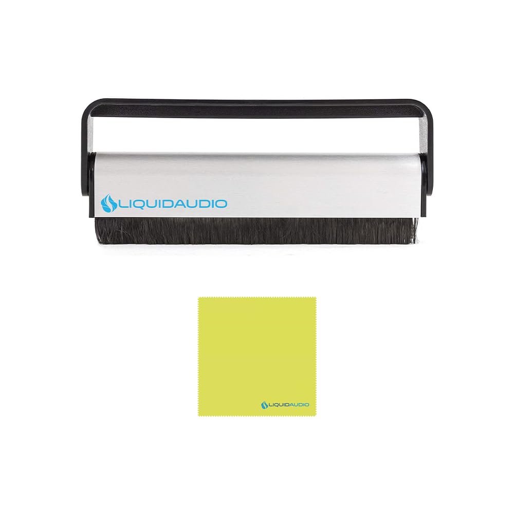 Ortofon OM PRO S Pre-Mounted on SH-4 Black Ortofon Headshell Bundle with Liquid Audio Carbon Fiber Record Brush & Instrument Polishing Cloth