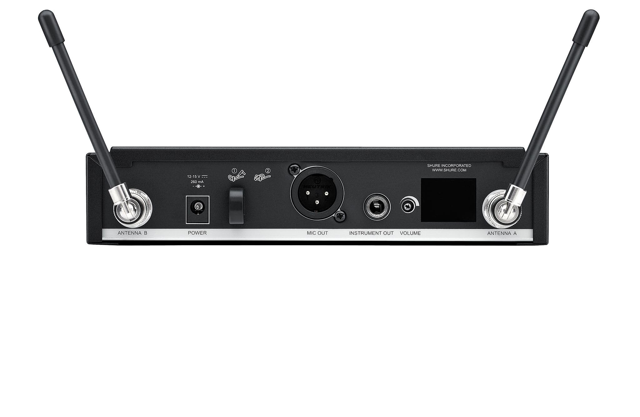 Shure BLX4R Single Channel Rack Mount Receiver - for use with BLX Wireless Systems, Transmitter Sold Separately | H11 Band (BLX4R=-H11)