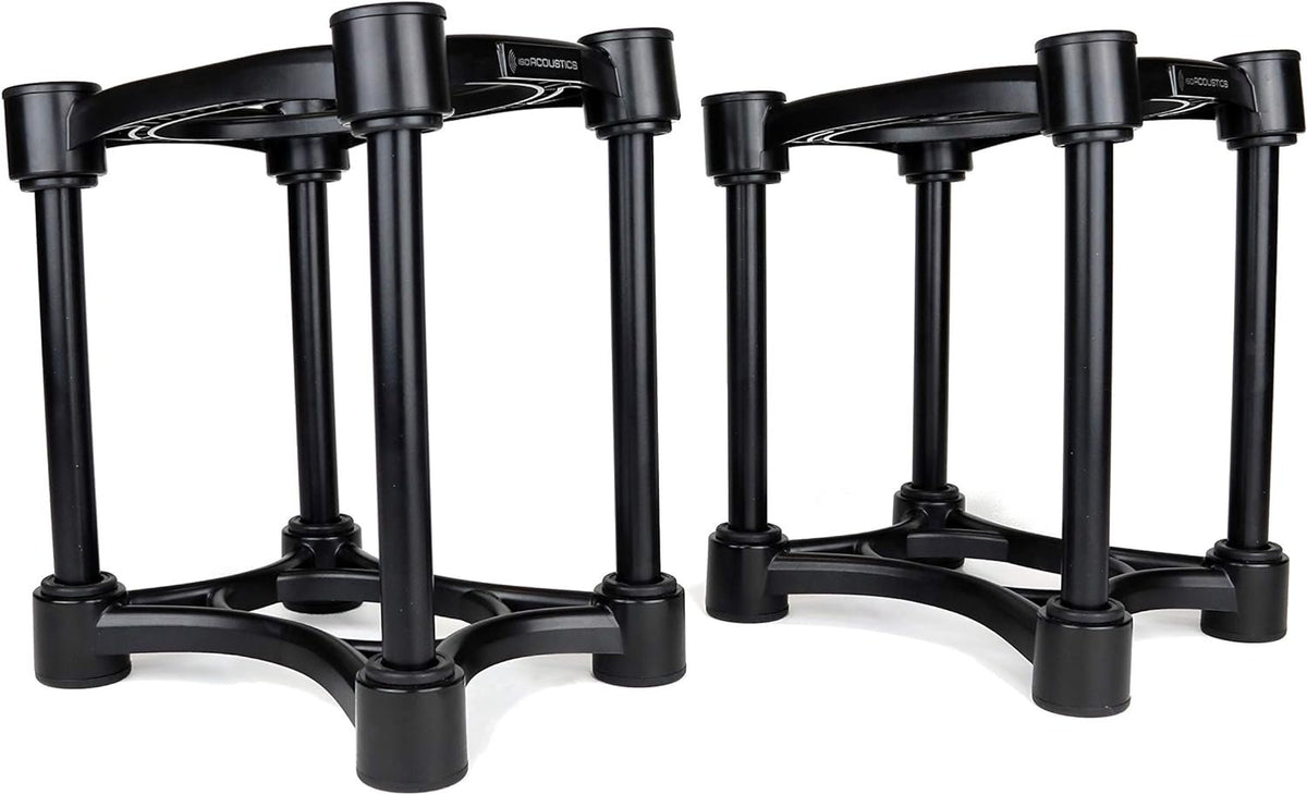 IsoAcoustics ISO-Stand Series Speaker Isolation Stands – Height & Tilt Adjustable, Pair