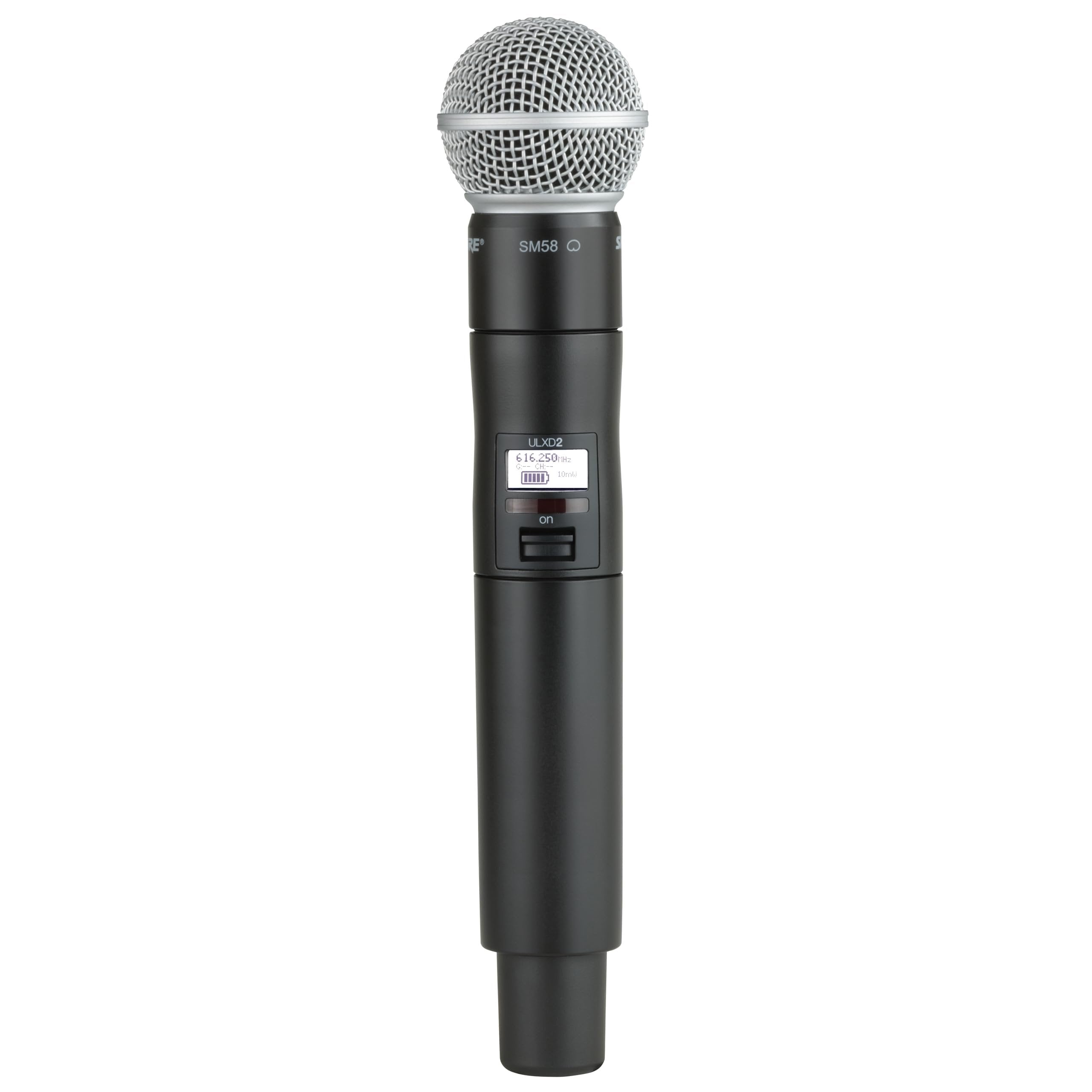 Shure ULXD2/SM58 Handheld Transmitter with SM58 Mic Capsule – for ULX-D Digital Wireless Systems, Receiver Sold Separately | G57 Band (ULXD2/SM58=-G57)