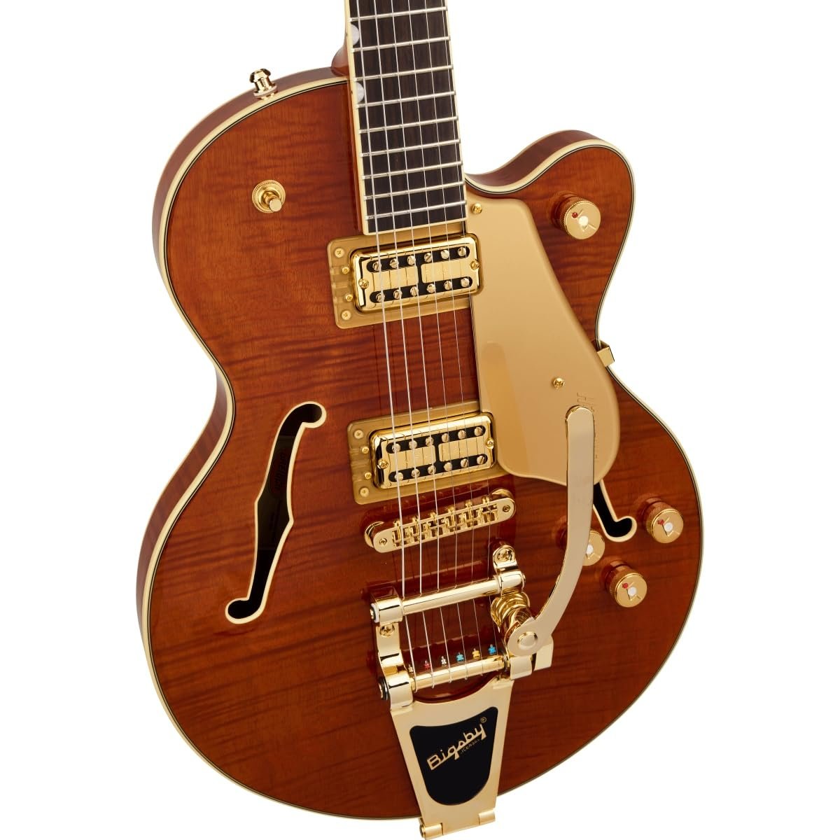 Gretsch LTD Broadkaster Jr. Semi-hollowbody Electric Guitar - Roundup Orange Stain