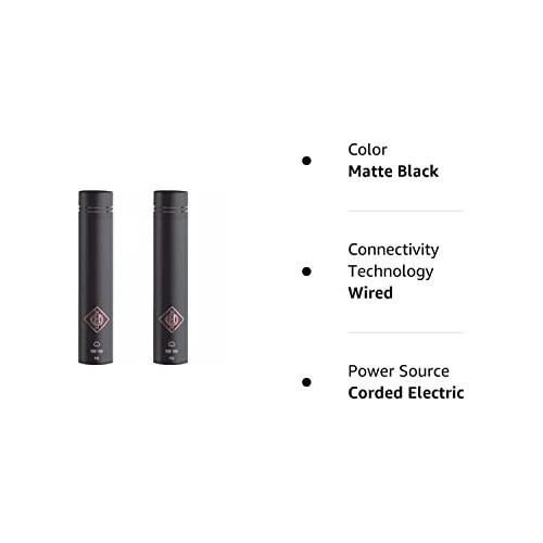 NEUMANN KM 184 MT Cardioid Studio Condenser Miniature Microphone with clip and windscreen - Black