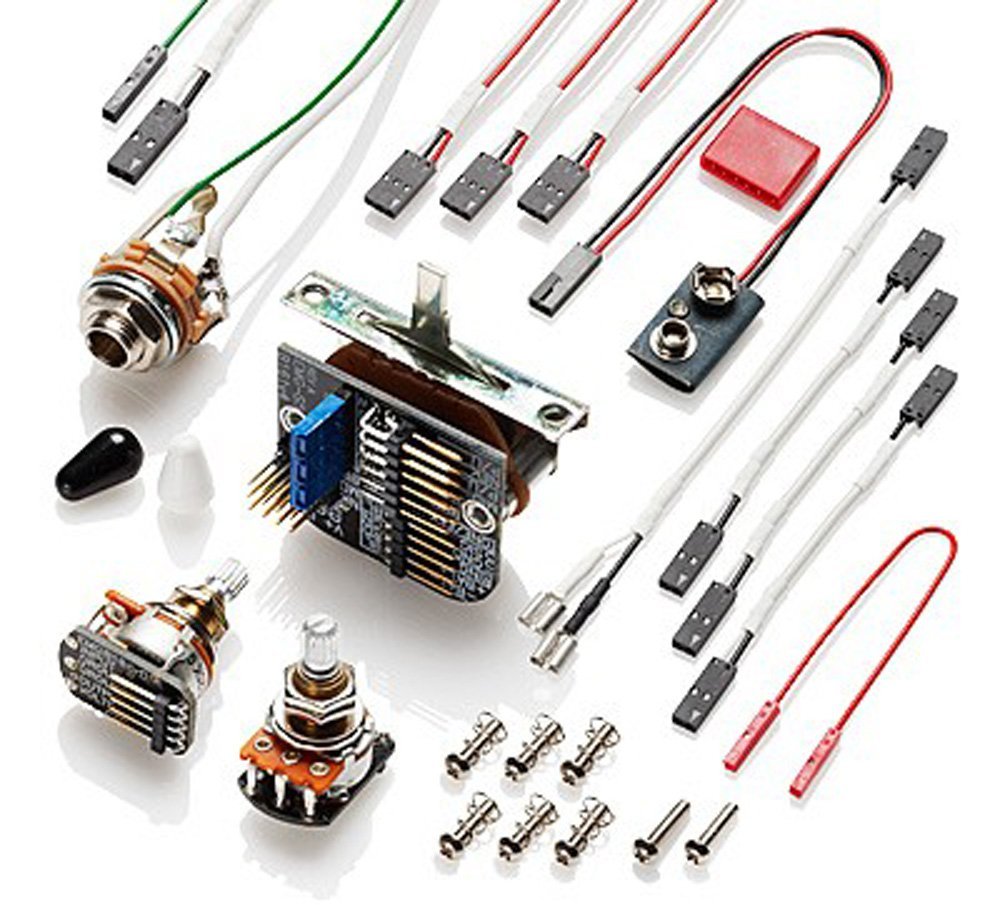 EMG SAX Strat Single Coil Pickup Set - black