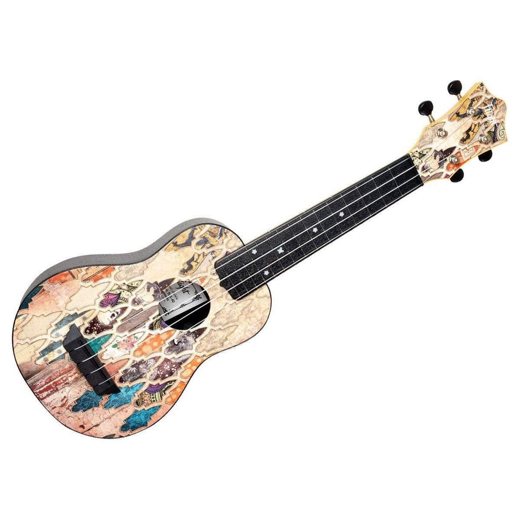 Flight, 4-String Travel Series Soprano Ukulele-Green, (TUS-35 GR)