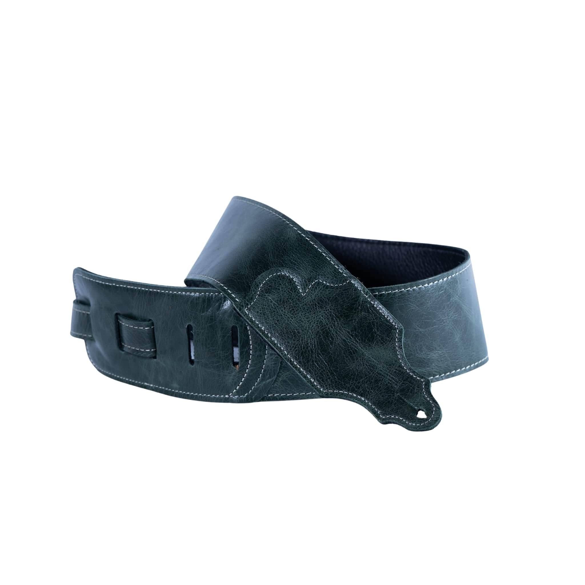 Franklin Strap 3" Premium Aged Leather with Leather Backing Guitar Strap