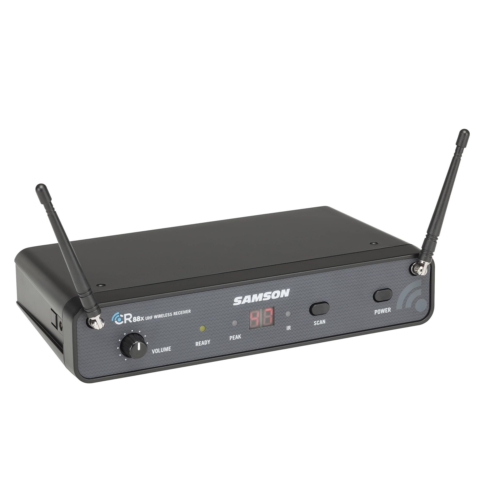 Samson Concert 88x Guitar Wireless System Bundle with Samson WS5E Headset Windscreen 5-Pack & Polishing Cloth – SWC88XBGT-K, K Band: 470–494 MHz