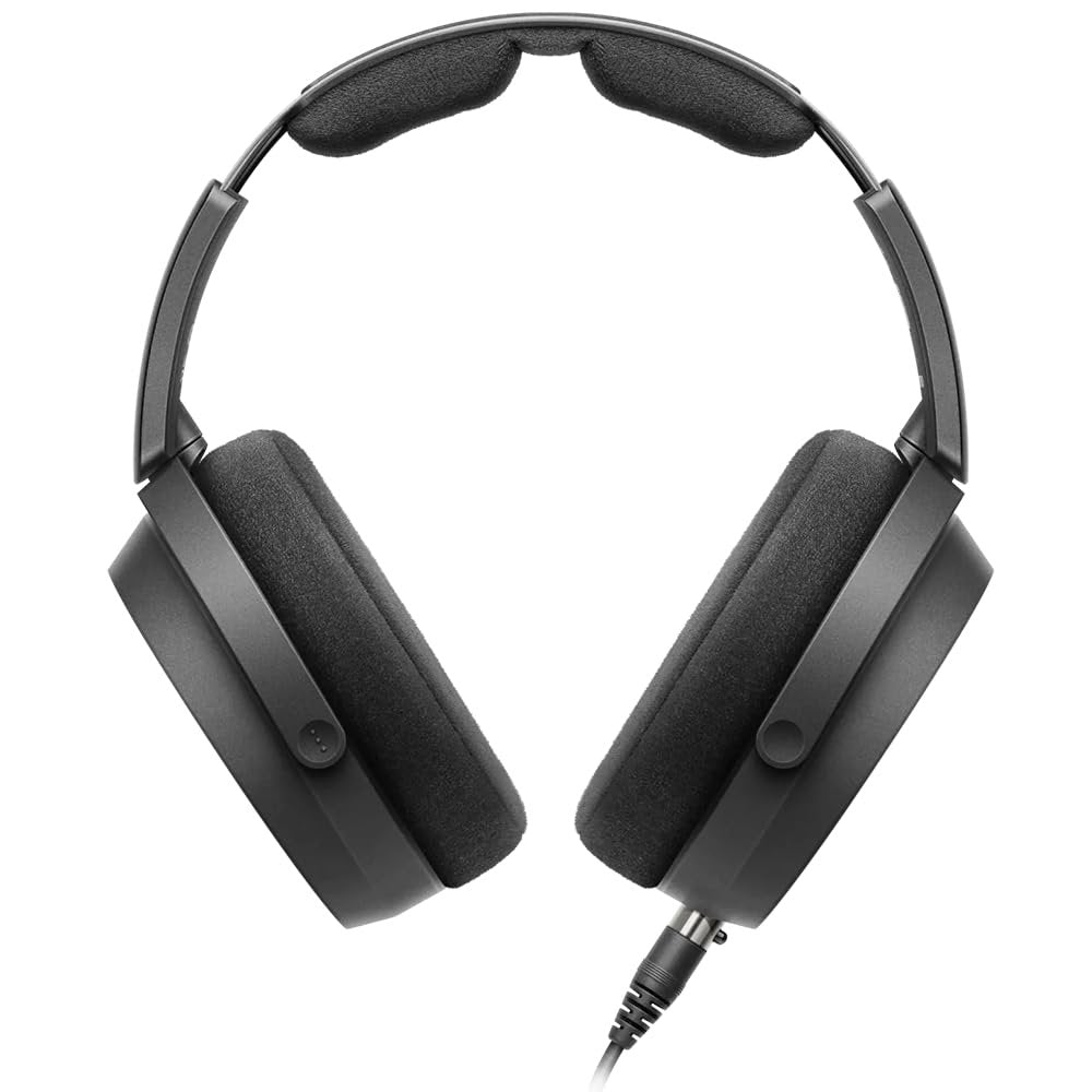 Sennheiser HD 490 PRO Open-Back Professional Headphones Bundle with 25ft Pig Hog Headphone Extension Cable & Polishing Cloth – Studio Monitoring, Mixing, and Critical Listening