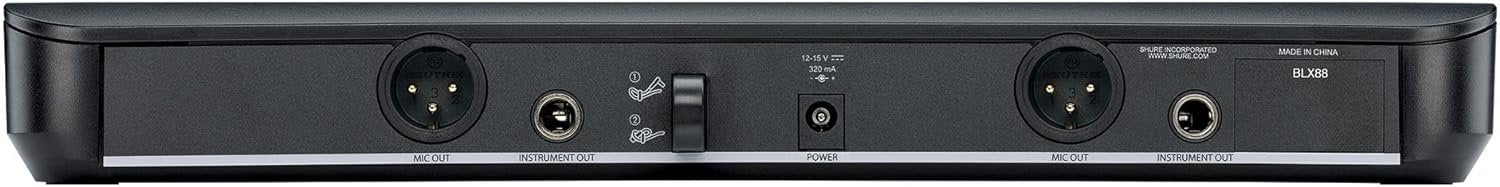 Shure BLX1288/P31 UHF Wireless Microphone System – Handheld & Headset, Multiple Bands