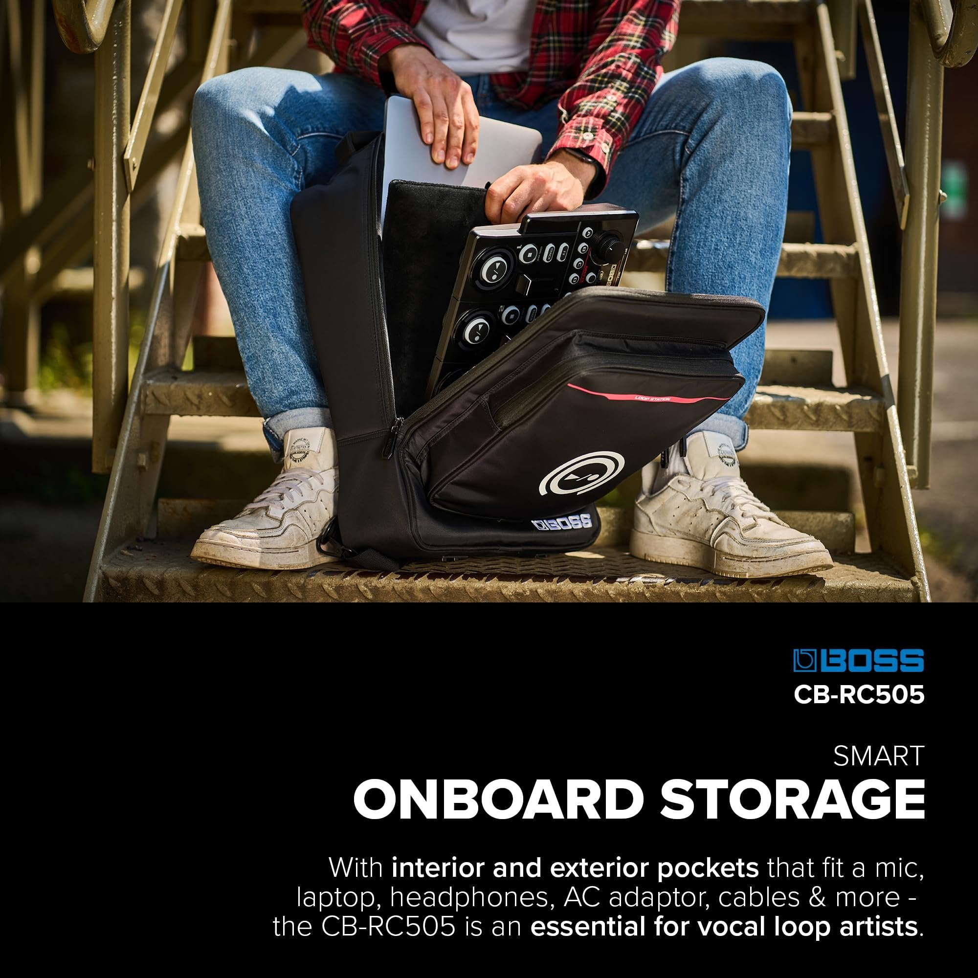 BOSS Slimline Backpack for the RC-505mkII and RC-505 Loop Stations (CB-RC505)