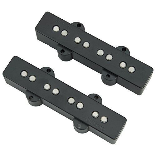 DiMarzio DP249BK Area J™ Pair Noiseless Single-Coil Jazz Bass Pickup Set, Black