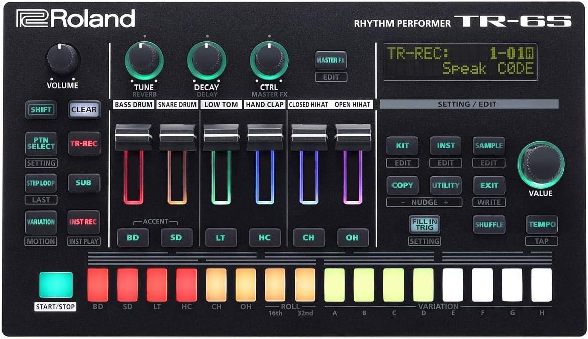 Roland Drum Machine – Compact Unit w/ TR Sounds, Samples, FM & FX