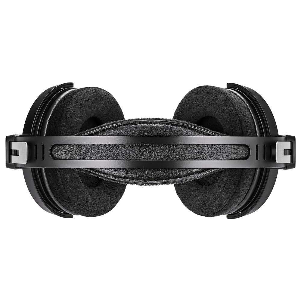 Audio Technica ATH-R30x Over-Ear Open-Back Reference Headphones Bundle with 25ft Pig Hog Headphone Extension Cable (1/4") & Polishing Cloth – Studio Monitoring, Mixing & Critical Listening