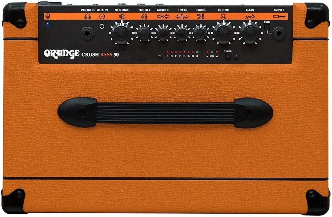 Orange Crush Bass 50 50W 12" Bass Guitar Amplifier and Speaker Combo, Black