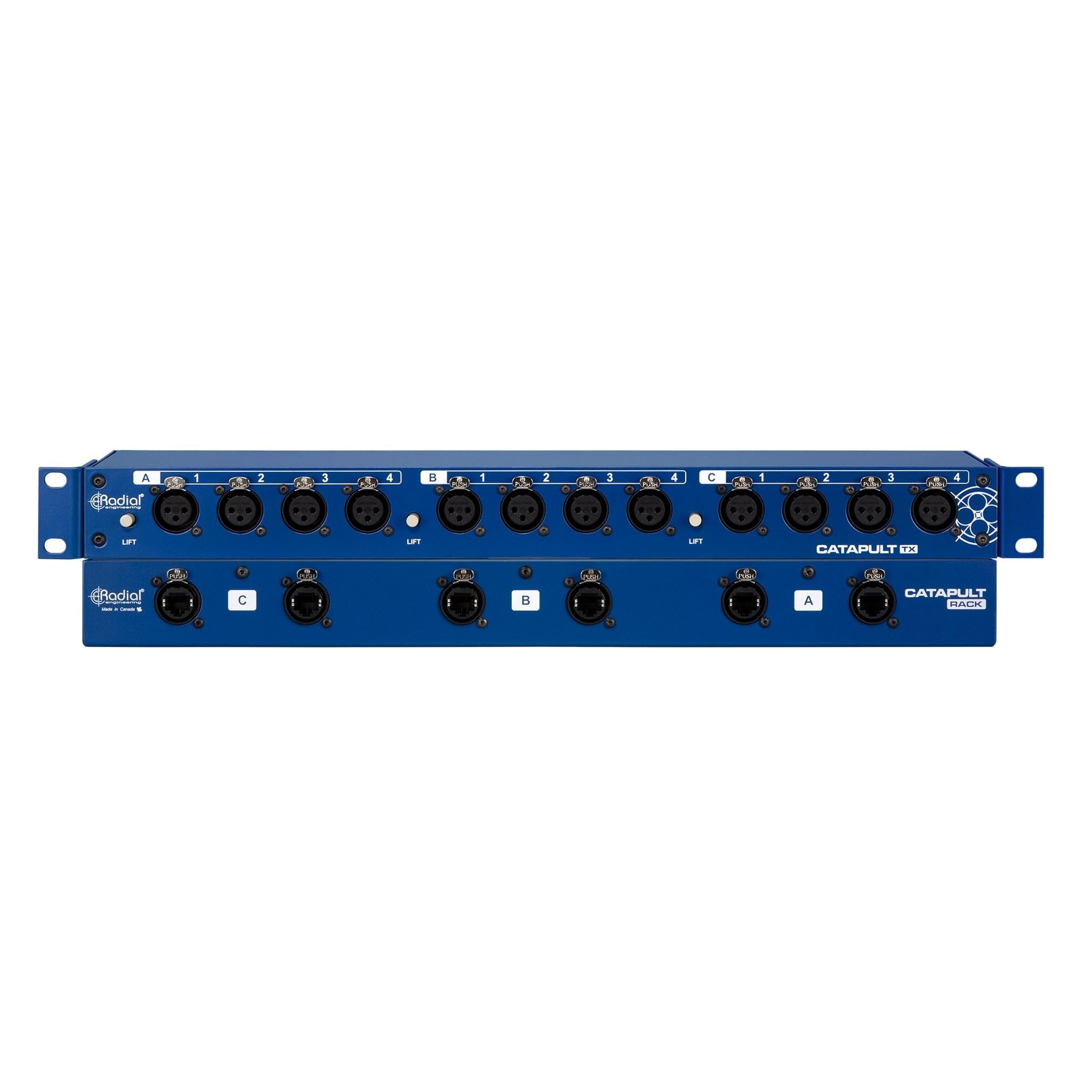 Radial Catapult Rack TX 12-channel Cat 5/6 Analog Audio Snake