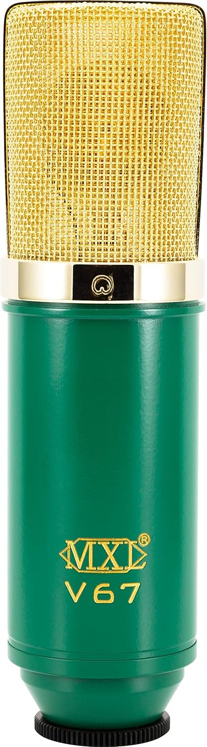 MXL V67I FET Condenser Microphone with Dual Sided Capsule Tuned for “Warm” and Bright.” Voicing