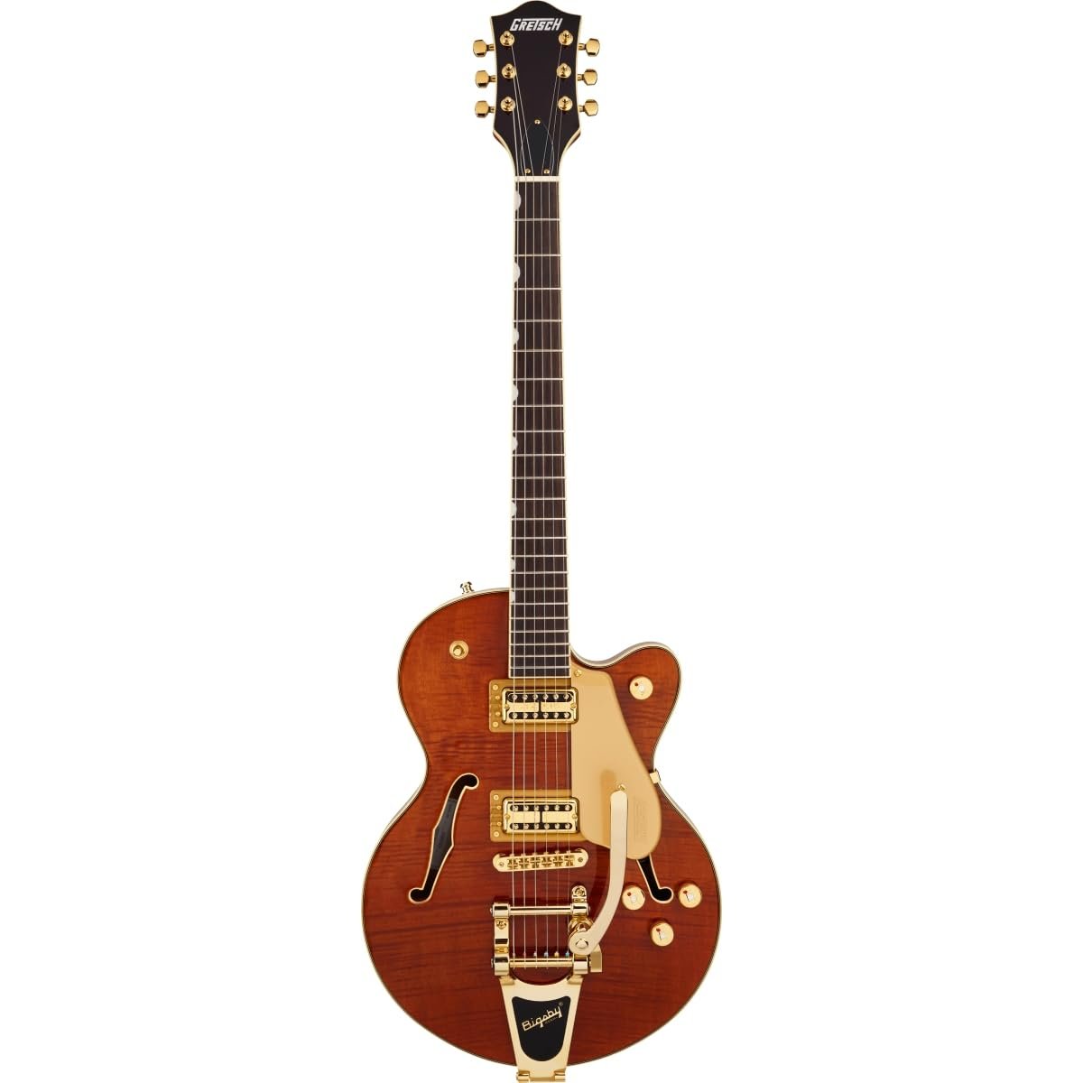 Gretsch LTD Broadkaster Jr. Semi-hollowbody Electric Guitar - Roundup Orange Stain