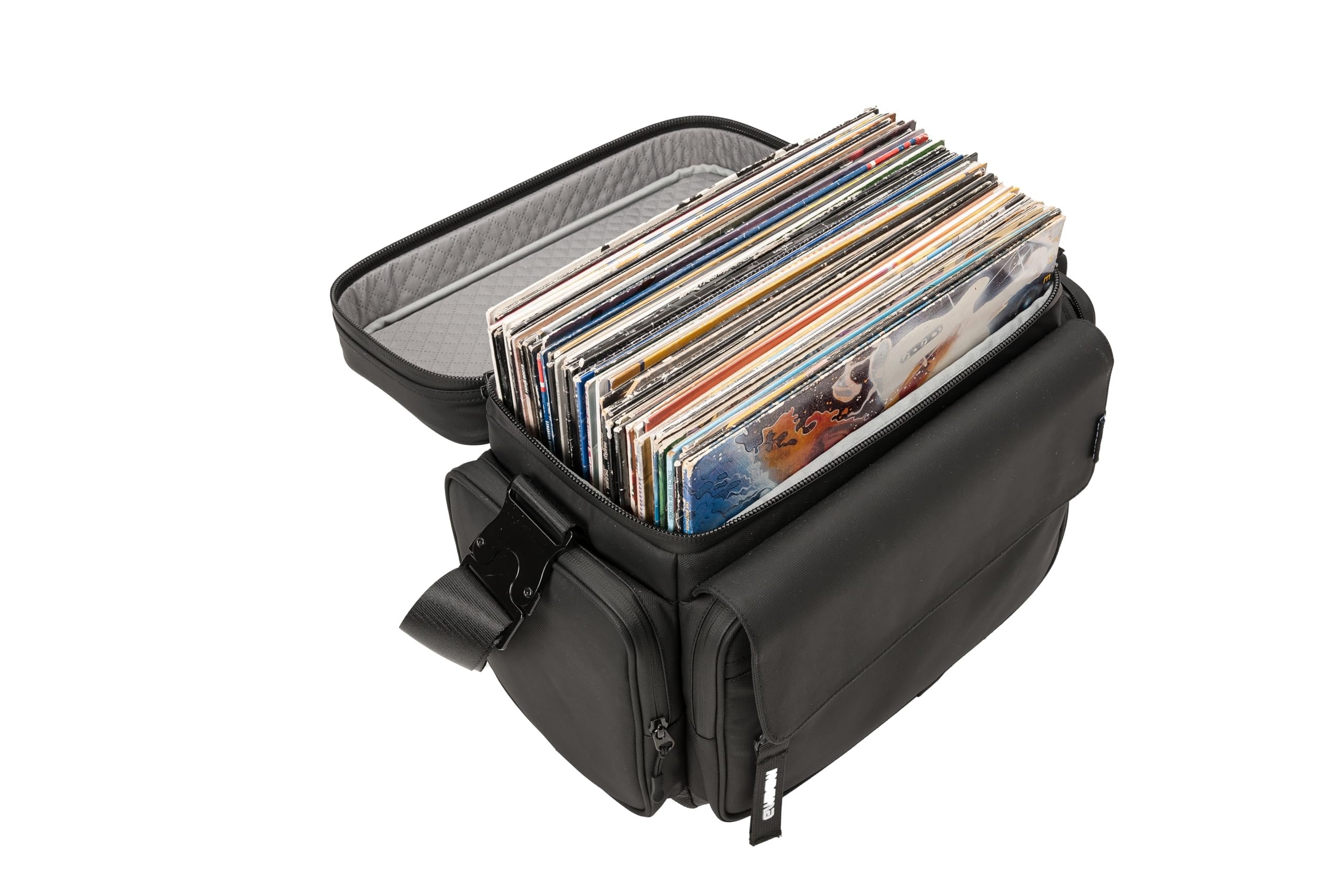 Magma Solid Blaze Vinyl Bag; Holds up to 50 x 12" Records in Water Resistant, Eco Friendly, Durable and Sleek Case