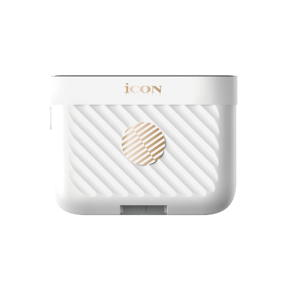 iCON Pro Audio AirMic Pro (2 TX + 1 RX + Charging Case) Wireless Lavalier Microphone, 250m (820 ft.) Range, 24-Hour Battery, Noise Cancellation, for PC, iPhone, Andriod, Interviews, Vlogs