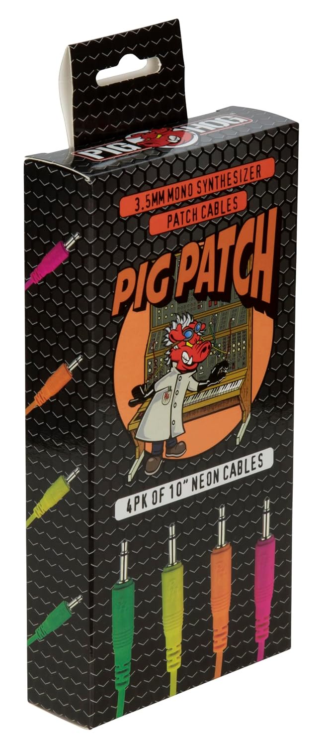 Pig Hog PP4X10 Synth Patch Cable 4 Pack 10in