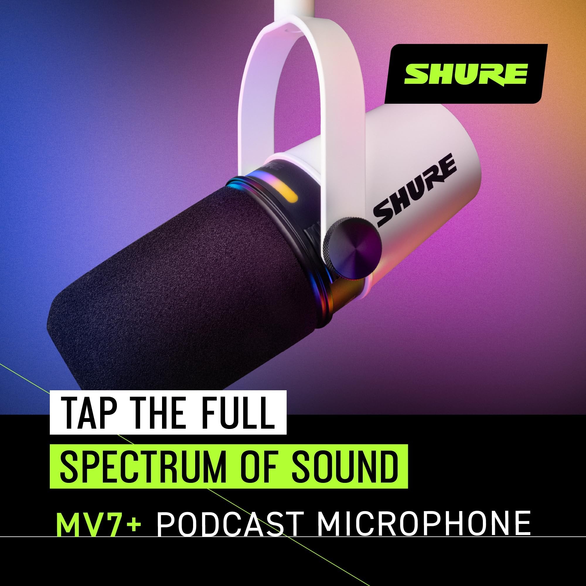 Shure MV7 USB Podcast Microphone - Silver