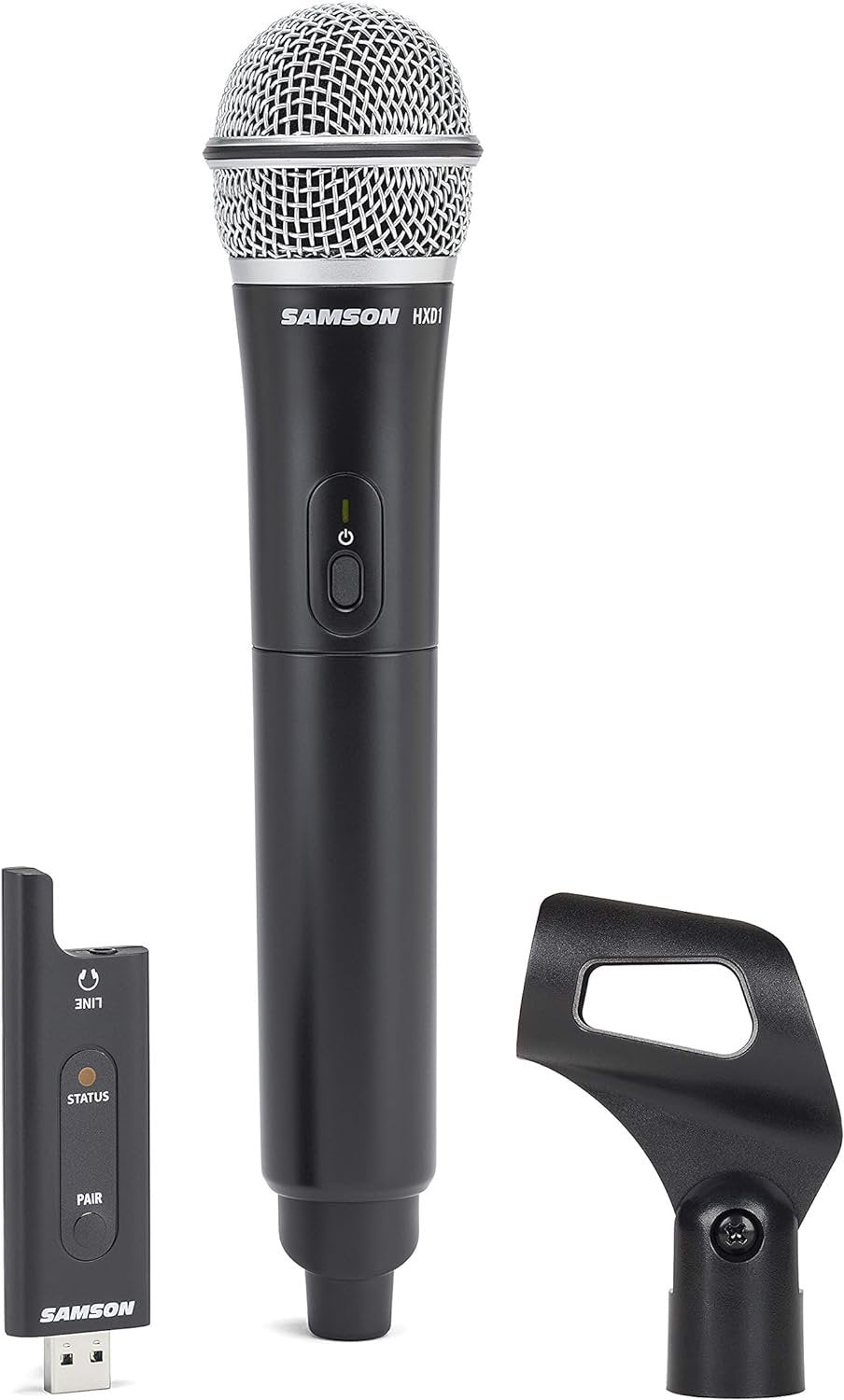 Samson SWXPD2BLM8 Lavalier USB Digital Wireless System with Lavalier Microphone and USB Stick Receiver, Works with Computers and Samson Expedition Portable PA Systems