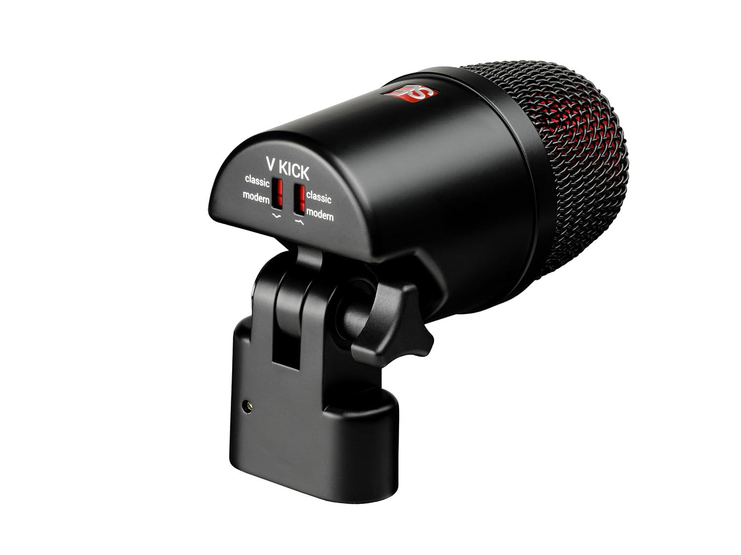 SE ELECTRONICS V Kick Drum Mic - Compact Dynamic Supercardioid Drum Microphone for Kicks with 4 Sound Settings & Adjustable Swivel Mount for Precise Positioning - Perfect for Studio & Live Use (Black)