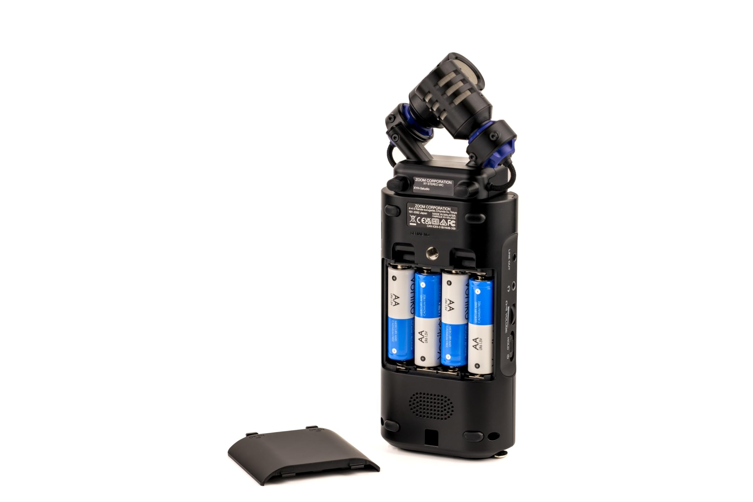 Zoom H5 Studio Handheld Recorder for Musicians, Podcasters & Filmmakers with Large Stereo Microphones, 2 Pro Quality Preamps, 6 Tracks of Recording, 32-Bit Float and USB Audio Interface