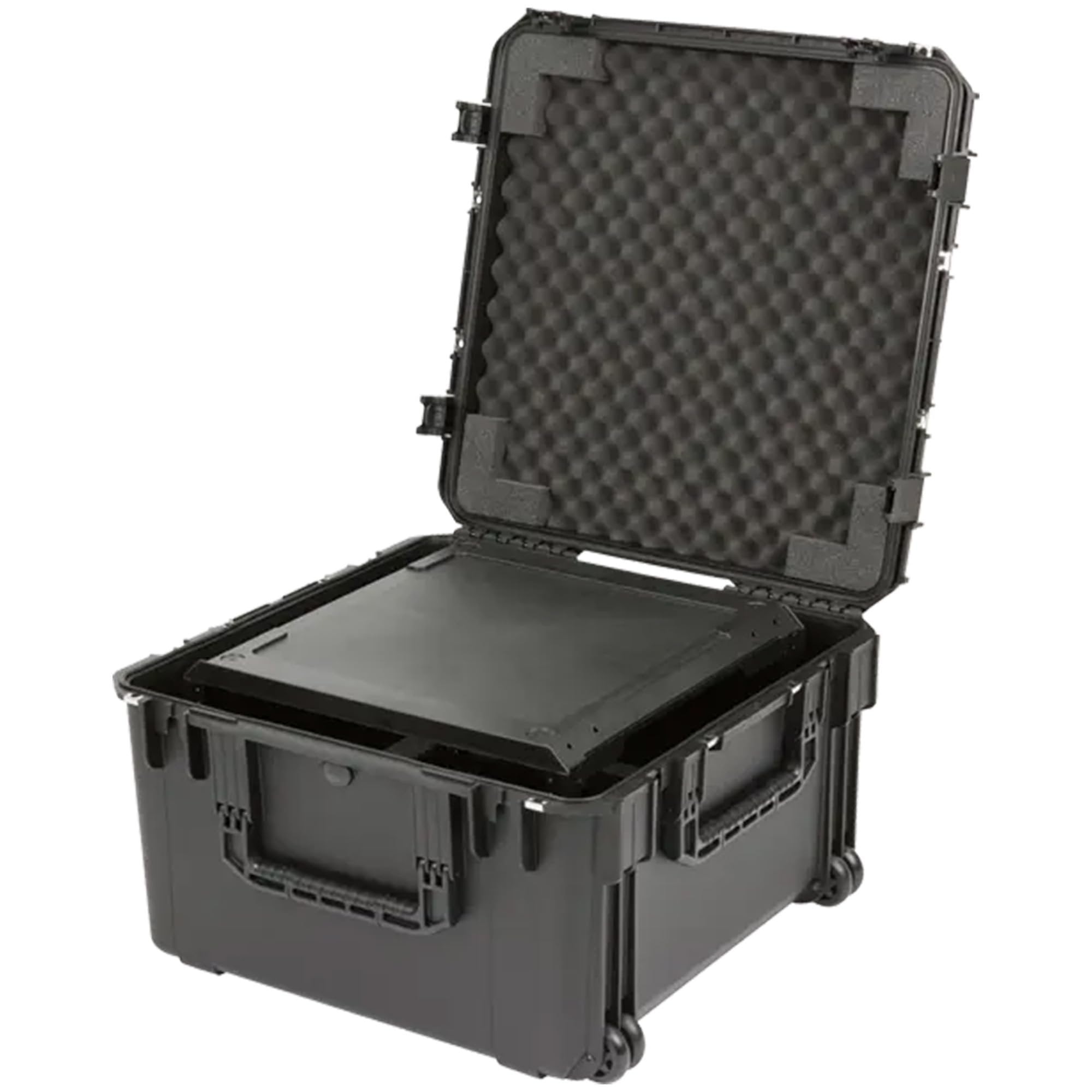 SKB iSeries 6U Fly Rack, Waterproof Polypropylene Hard Case with Durable Latches for Travel and Storage, Ideal for Musicians, 20 Inch, Black